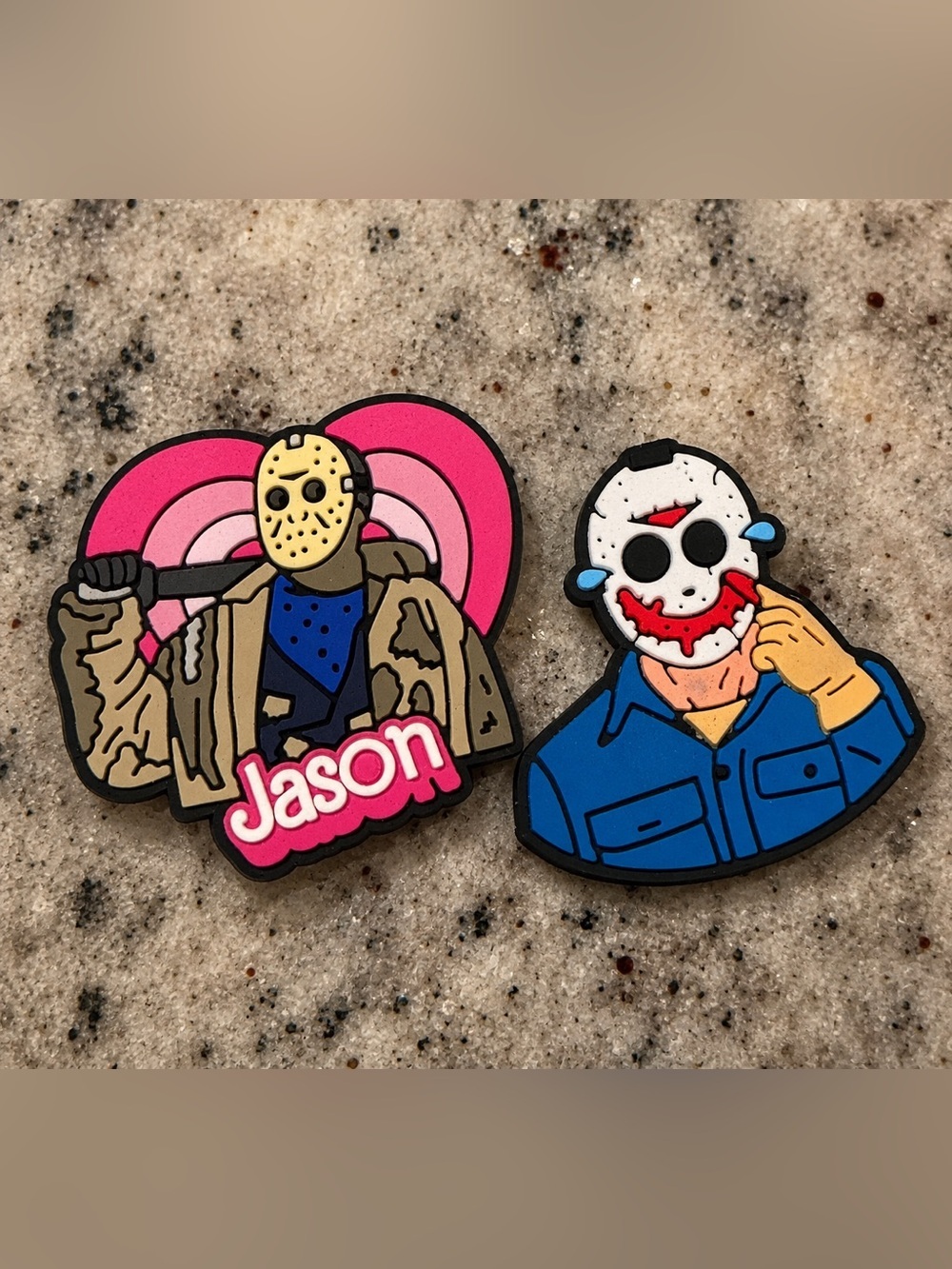 2pc CROCS Blue Jason Mask Character Jibbitz Charm